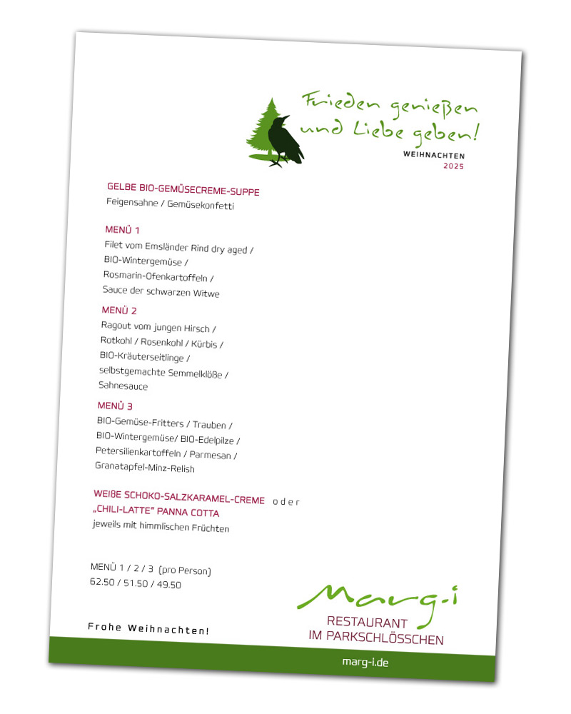 Weihnachten 2024 im Restaurant Marg-i, Lehrte